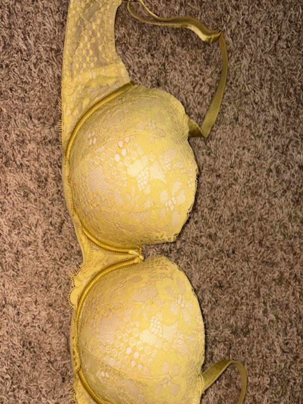 Victoria's Secret - Dream Angles Lined Demi 34DDD - Mustard
